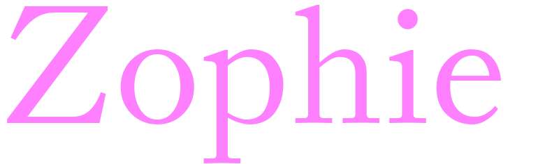 Zophie - girls name